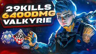 ЗР-176! 29 KILLS & 6400 DAMAGE ON VALKYRIE.EXE ! валькирия апекс легенд apex legends реликвия