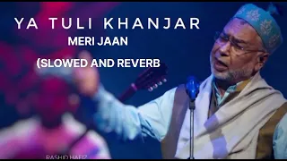 Meri jaan | Ya tuli khanjar | Slowed and Reverb Abdul Rashid Hafiz | BHOOMI 2023