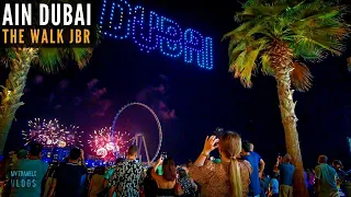 Ain Dubai Opening Fireworks 2021 | THE WALK at Jumeirah Beach Residence 4K | Worlds Largest Wheel