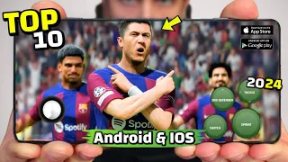 Top 10 Best New Football Games For Android And IOS in 2024 | High Graphics (Online/Offline)