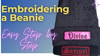 Embroidering Beanies | How to Embroider on Beanie | How to Embroider a Knit Hat | Beanie Embroidery