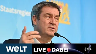 COVID-PANDEMIE: Briefing von Markus Söder zur Corona-Lage in Bayern | WELT Live dabei