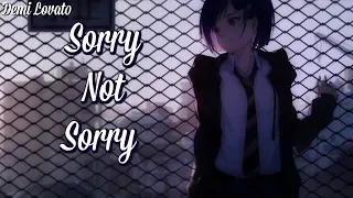 「Nightcore」➼ Demi Lovato - Sorry Not Sorry (Lyrics)♬