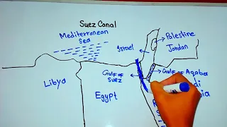 Where is Suez Canal located in World map | Suez Canal located in which country || 5min Knowledge