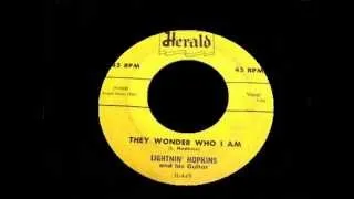 Lightnin' Hopkins - They Wonder Who I Am