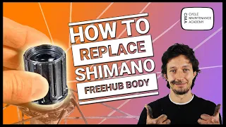 Changing a broken freehub body on a Shimano bike wheel