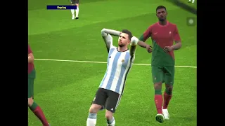 eFootball 2024 mobile - Argentina vs Portugal | Gameplay.