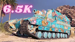 Conqueror Gun Carriage 6.5K Damage Arty World of Tanks , WoT Replays tank battle