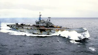 The Aircraft Carrier Caught Using a Cargo Ship as a Missile Shield