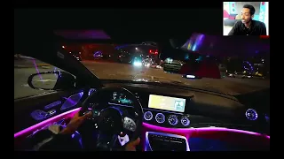 reacting to MoreQuan 3AM DRIVE IN MURDERED OUT AMG GT63s POV DRIVE reaction !