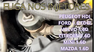 ✅ INJETOR COM FUGA PEUGEOT HDI, FORD TDCI, VOLVO, MINI, CITROEN, MAZDA 🚗🏎️