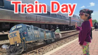 Train day 2023 Ashland | Ashland train day | Antique car show |Jeep Wrangler  |Amtrak CXS train show