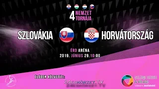 4 Nemzet Torna Érd: Szlovákia - Horvátország Junior válogatott kézilabda mérkőzés