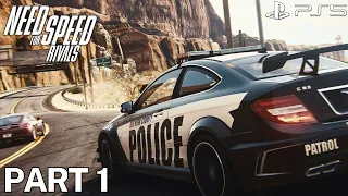 Need For Speed Rivals (PS5) 4K HDR - Gameplay Part 1 - First Patrol - Cop Campaign