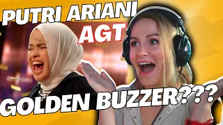 Putri Ariani | Auditions  AGT 2023 | AGT Golden Buzzer |  Vocal Reaction