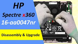 🛠️ How to open HP Spectre 16-aa0047nr Laptop x360 2-in-1- disassembly and upgrade options
