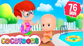 Learn to swim and more nursery rhymes for kids with Cleo and Cuquin | Cocotoons