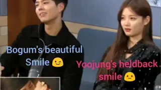 WATCH THEIR REACTION ON THEIR KISSING SCENE Park Bo Gum and Kim Yoo Jung