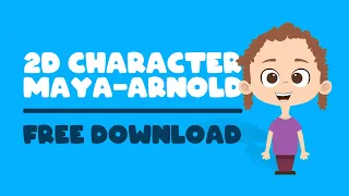 2D Animation in Maya | Rig | Simple Way | Free Download