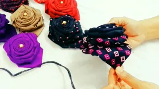 How to Make Fabric Flowers from Men's Ties