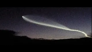 SpaceX Falcon 9 Launch as seen from my house North of Phoenix. Parrot ANAFI drone.