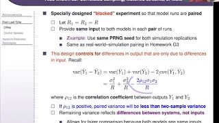 IEE 475: Lecture K2 (2020-11-19) - Variance Reduction Techniques, Part 2 - AVs & Importance Sampling