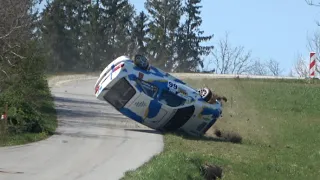 Crash Ford Escort rs2000/Osterrallye Tiefenbach 2022/WP3