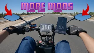 More MODS for the FASTEST E-scooter 134V