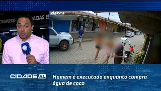 Homem é executado enquanto compra água de coco em plena luz do dia