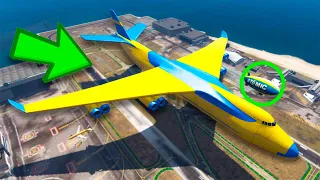 ACHEI UM AVIÃO GIGANTESCO ESCONDIDO NO GTA (O MAIOR AVIÃO DO MUNDO!)