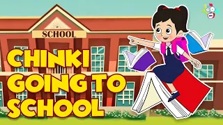 Chinki going to School | Animated Stories | English Cartoon | Moral Stories | PunToon Kids English