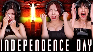 Foreign Girls React | Independence Day | First Time Watch