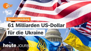 heute journal 20.04.2024 Hilfspaket für die Ukraine, Krieg in Nahost (english)