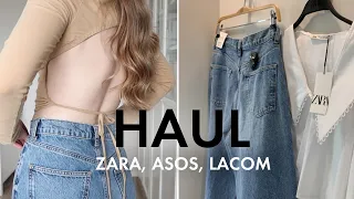 HAUL РАСПАКОВКА С ПРИМЕРКОЙ | ASOS, ZARA, ALIEXPRESS, LACOM