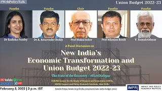 #EconDialogue | Panel Discussion | New India's Economic Transformation and Union Budget 2022-23