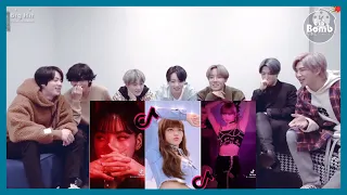 BTS reaction to Blackpink Lisa tiktok moments [fanmade]