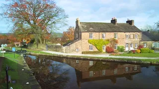 Marple Aqueduct and Canal Walk, English Countryside 4K