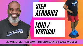 Mini / Vertical Christmas Step Aerobics Workout | 36 Minutes | 128 BPM | Intermediate | Easy Moves.