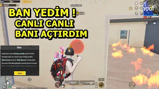 BAN YEDİM ! CANLI CANLI BANI AÇTIRDIM ! LİVİK & ERANGEL SOLO SQUAD PUBG MOBİLE