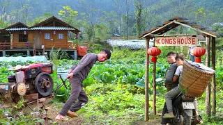 KONG Mortgage the farm. Moved with his son to a tent on the mountain to live temporarily