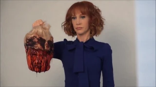 Kathy Griffin Holding A Fake Bloody Donald Trump Head