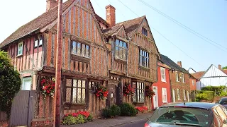 Lavenham Village Walk, English Countryside 4K