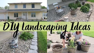 DIY LANDSCAPING IDEAS | MINIMALIST LANDSCAPING | LANDSCAPING ON A BUDGET | MONEY SAVING TIPS