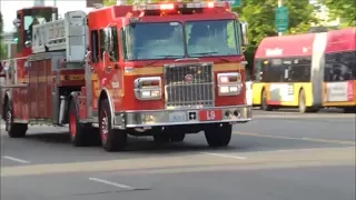 Seattle Fire E17, L9, M18 and B6 responding