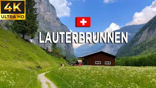 Sisikon, Lauterbrunnen | Most Beautiful Places In Switzerland | Relaxing Nature Walk | 4K 60fps