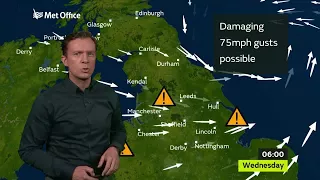 Tuesday evening forecast 12/09/17