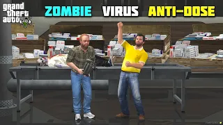 GTA 5 : LESTER CREATED ZOMBIE VIRUS ANTI-DOSE || BB GAMING