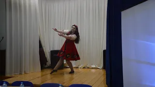 Русский танец на сходе граждан в СДК Курманаково