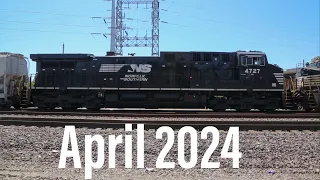 Trains around St. Louis April 2024