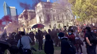 Protesters Along Capitol Mall On Inauguration Day